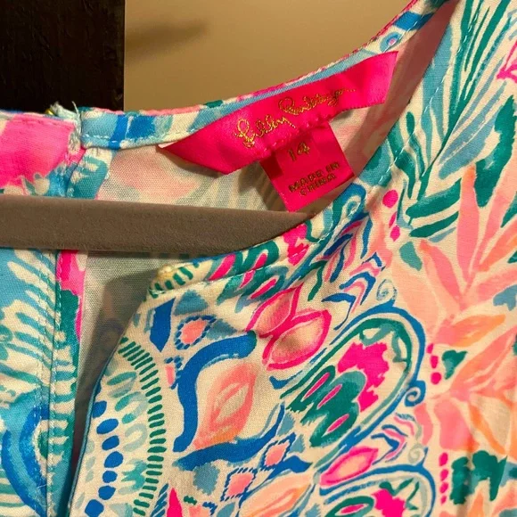 🌴💕Lilly Pulitzer Kelby Stretch Dress - Size 14💕🌴 - Picture 2 of 2